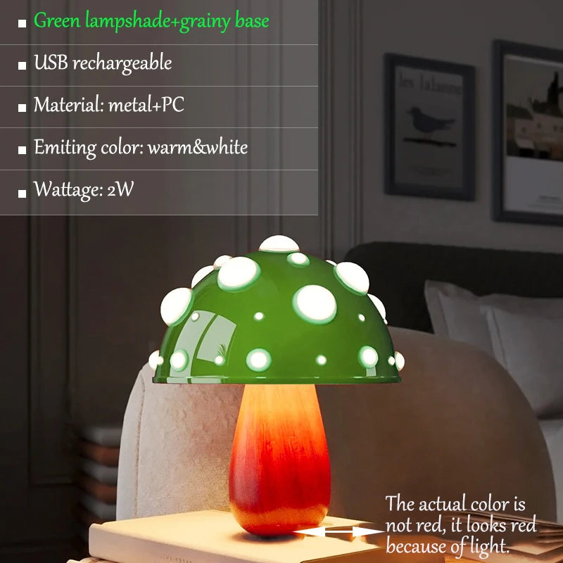 Lampe de Table LED en forme de champignon - vue 9 sur 16