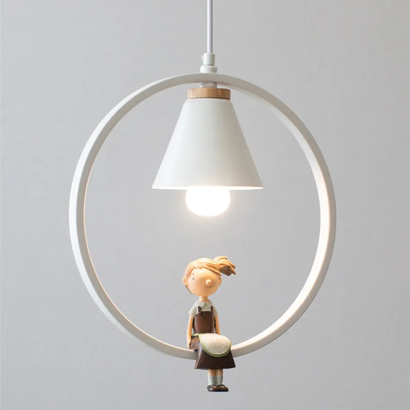 lampe à oiseaux nordique moderne en fer pour décoration intérieure - vue 4 sur 16