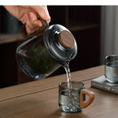 Theiere cafetiere verre portatif set tasses puer moderne