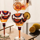 Verre cocktail fait main style margarita champagne créatif