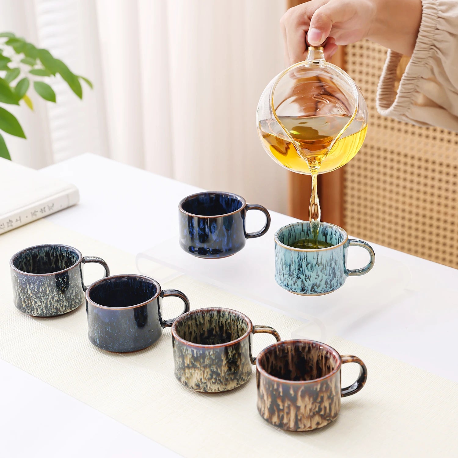 Tasses cafe ceramique isothermes reutilisables style moderne bureau - vue 3 sur 6