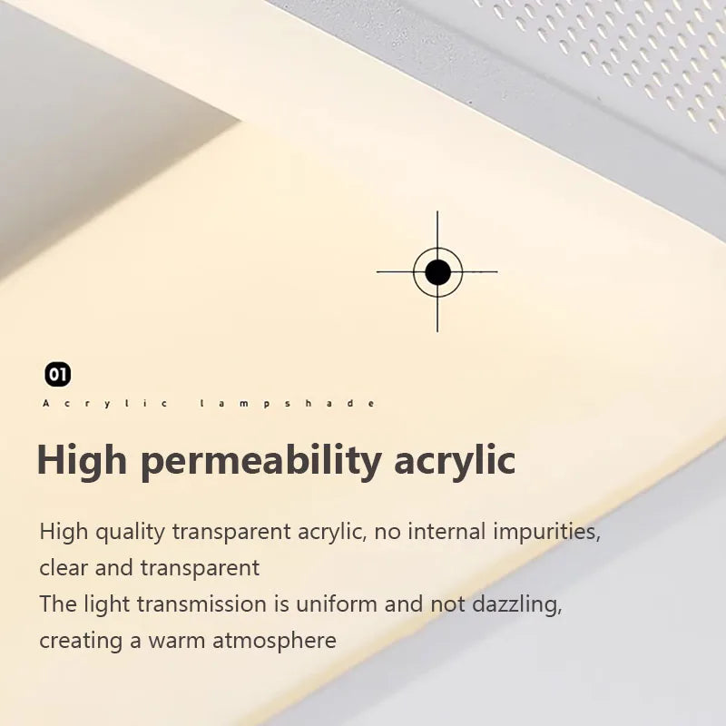 plafonnier led moderne avec ventilateur et télécommande décoratif pour la maison - vue 10 sur 14