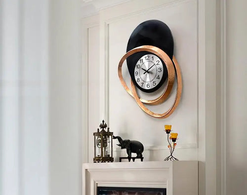horloge murale en fer forgé pour décoration intérieure artisanale - vue 8 sur 8