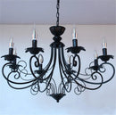 lustre classique en fer forgé vintage pour décoration intérieure