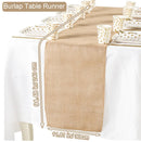 Chemin de table en lin style champetre rustique