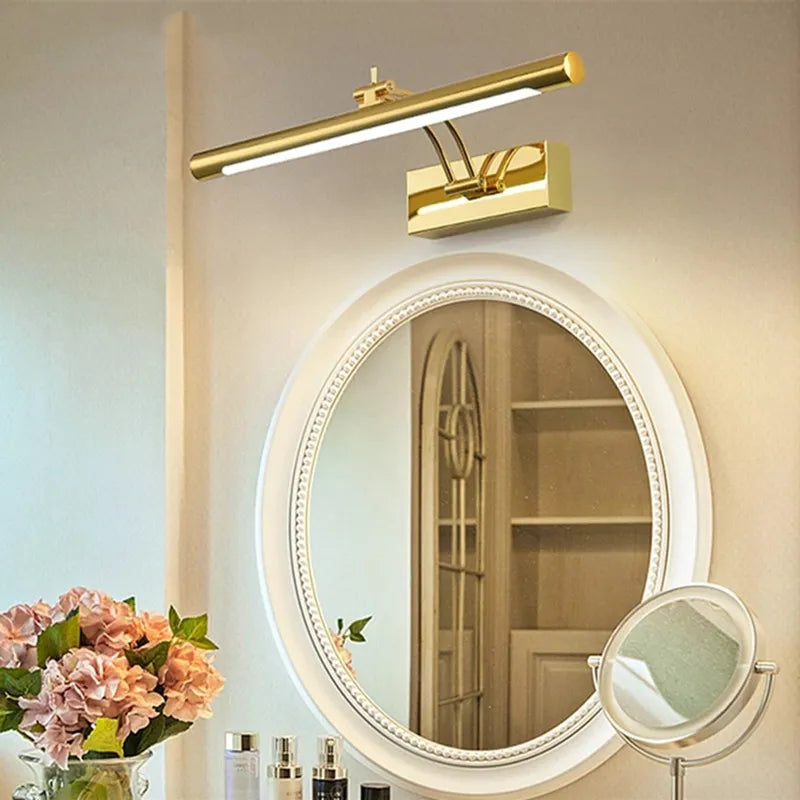 Applique murale miroir moderne bain étanche dimmable