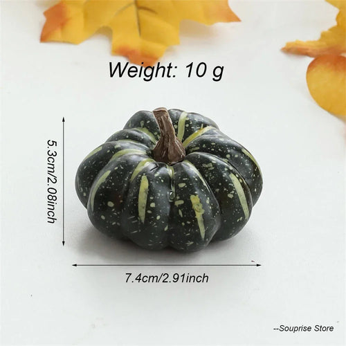 citrouilles décoratives en mousse pour décorations dHalloween et automne - vue 21 sur 22