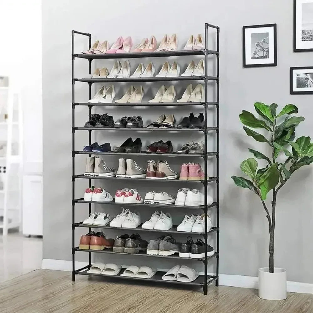 étagère à chaussures économique grande capacité anti-poussière polyvalente - vue 3 sur 9