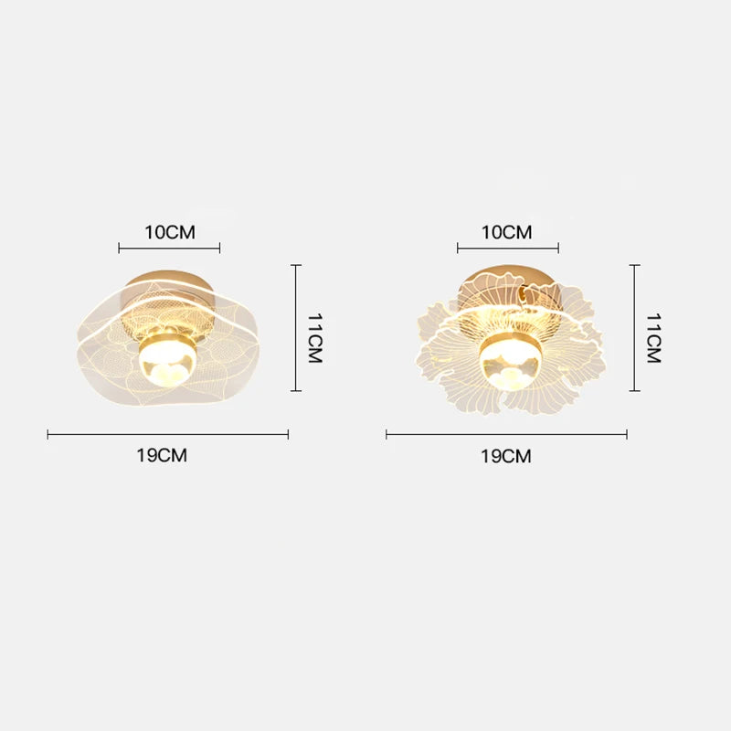 plafonnier led moderne nordique pour intérieur et balcon - vue 7 sur 13