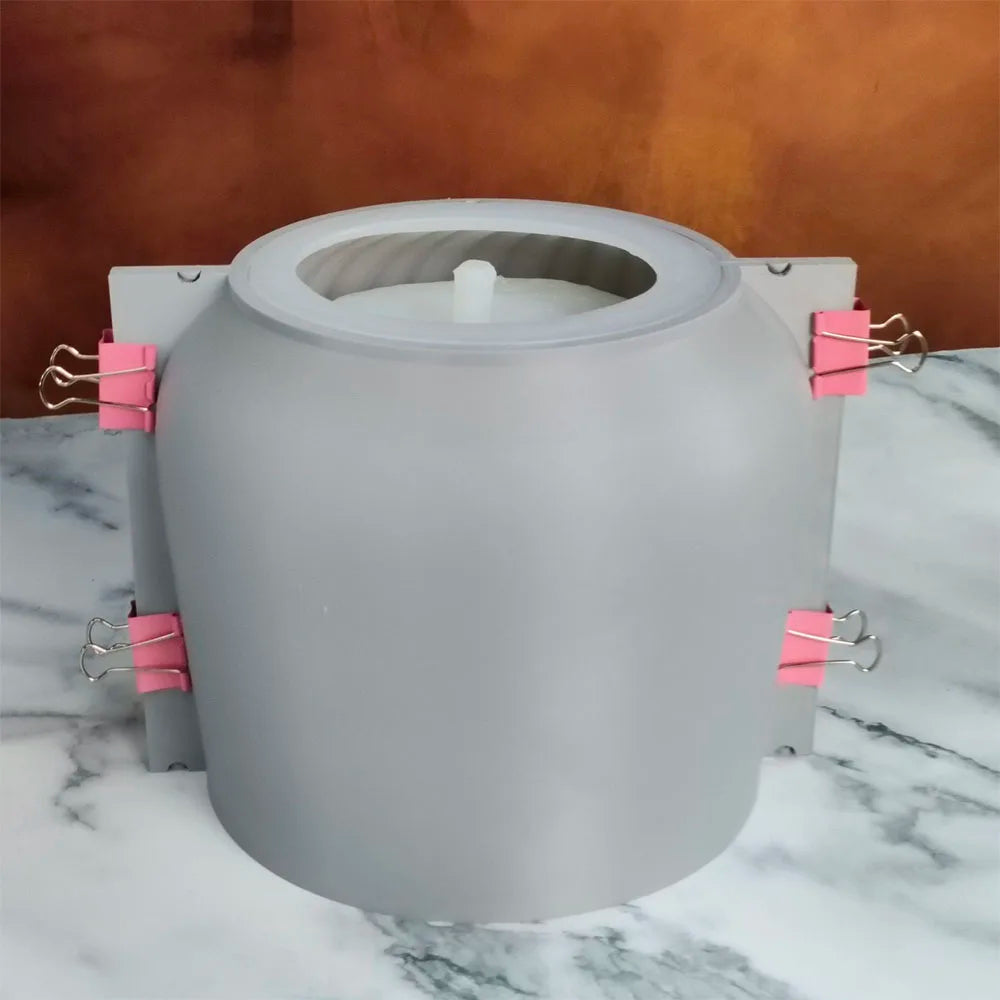 moule en silicone moderne pour pot de fleurs en béton léger et luxueux - vue 4 sur 22