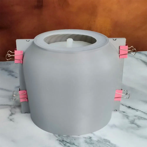 moule en silicone moderne pour pot de fleurs en béton léger et luxueux - vue 5 sur 22