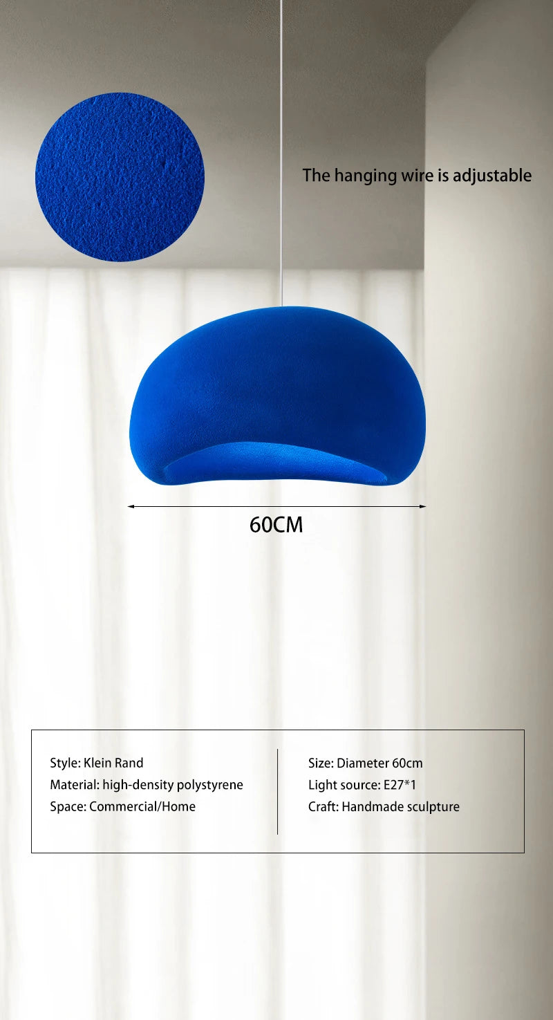 Suspension en polystyrène colorée aux formes arrondies design - vue 8 sur 18