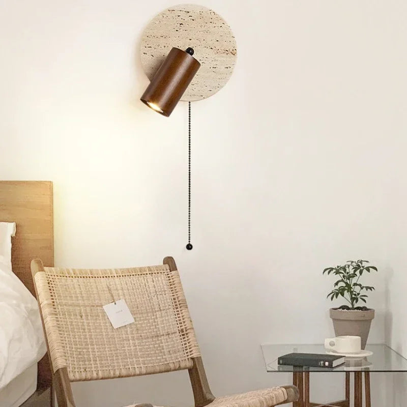 applique murale led design moderne en marbre pour décoration intérieure - vue 4 sur 7