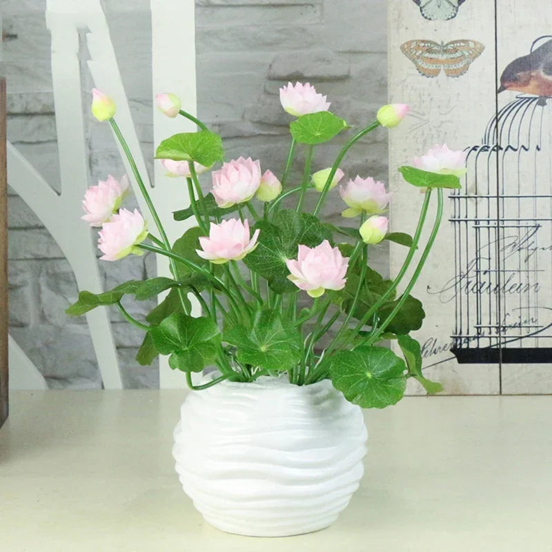 plantes artificielles mini soie décoration pour intérieur jardin et table - vue 5 sur 10