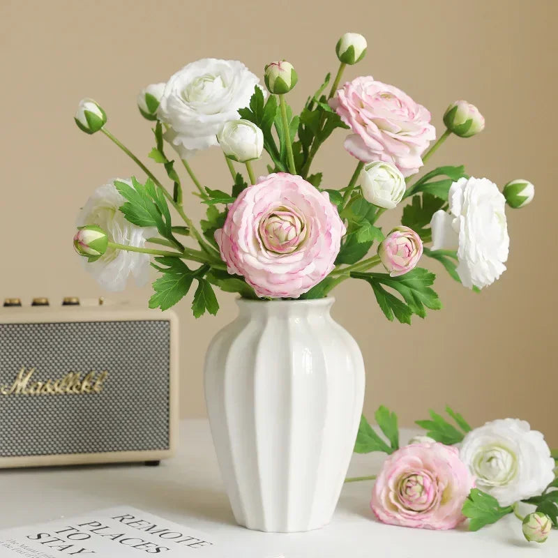 fleurs artificielles en soie branche de lotus décorative réaliste