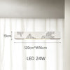 Lustre design longue rectangulaire avec touche coloré Hazel
