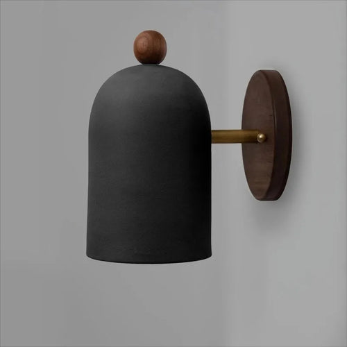 applique murale nordique en noyer style wabi sabi zen ambiance japonaise - vue 6 sur 10