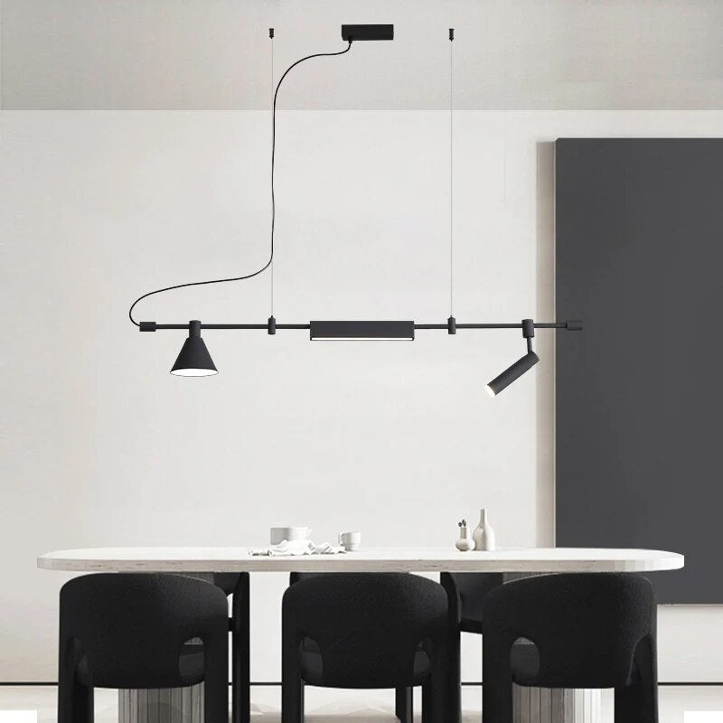 lustre style industriel simple créatif bar table thé - vue 4 sur 7