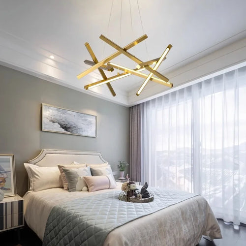 lustre led moderne simple pour éclairage intérieur - vue 7 sur 8