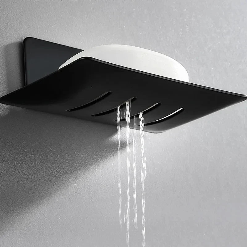 porte-savon mural en aluminium pour rangement pratique et moderne - vue 6 sur 9
