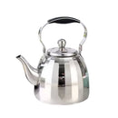 Bouilloire acier inoxydable miroir motif fleur infuseur amovible