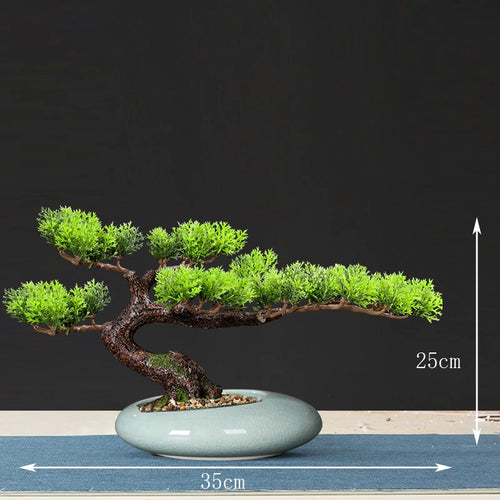 faux arbre bonsaï décoratif pour salon et aménagement paysager - vue 25 sur 36