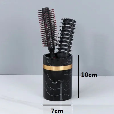 porte-brosse à dents en résine marbrée pour salle de bain - vue 15 sur 15