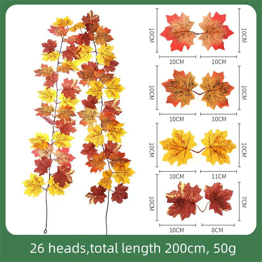 décoration automnale feuille d'érable pour thanksgiving - vue 9 sur 8
