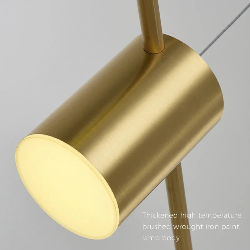 plafonnier led suspendu design moderne idéal pour salon table cuisine - vue 6 sur 12