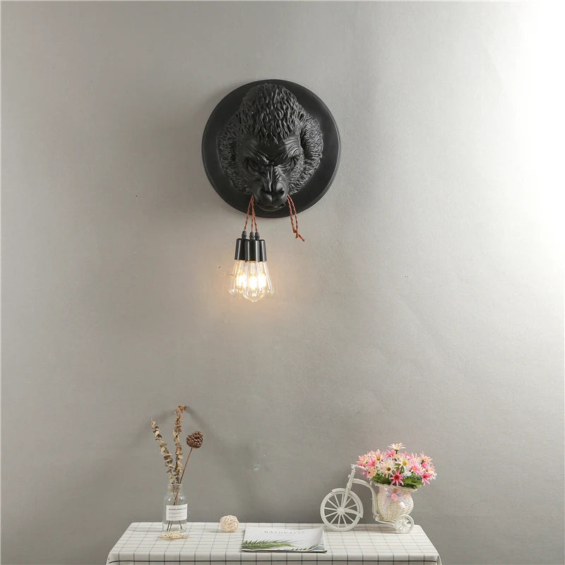 applique murale moderne en résine design art déco vintage lumineux - vue 3 sur 10