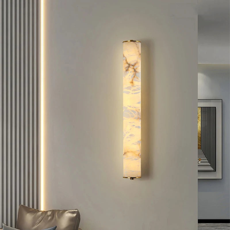 applique murale en marbre wabi sabi pour décoration intérieure élégante