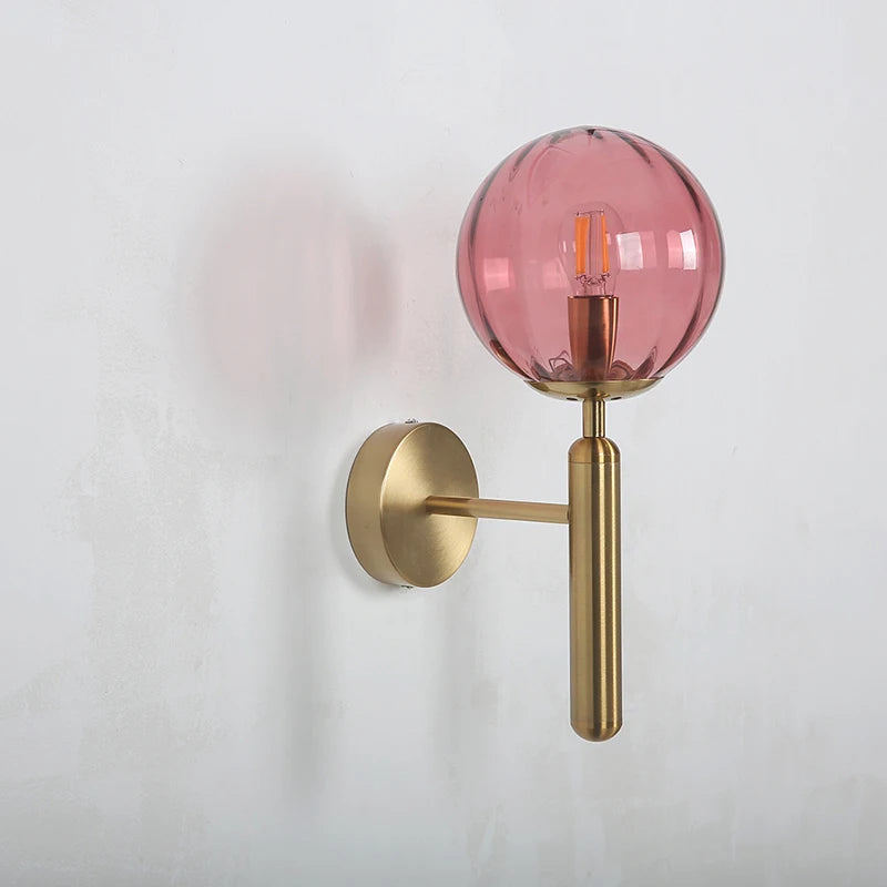 applique murale led moderne boule ronde pour restaurant