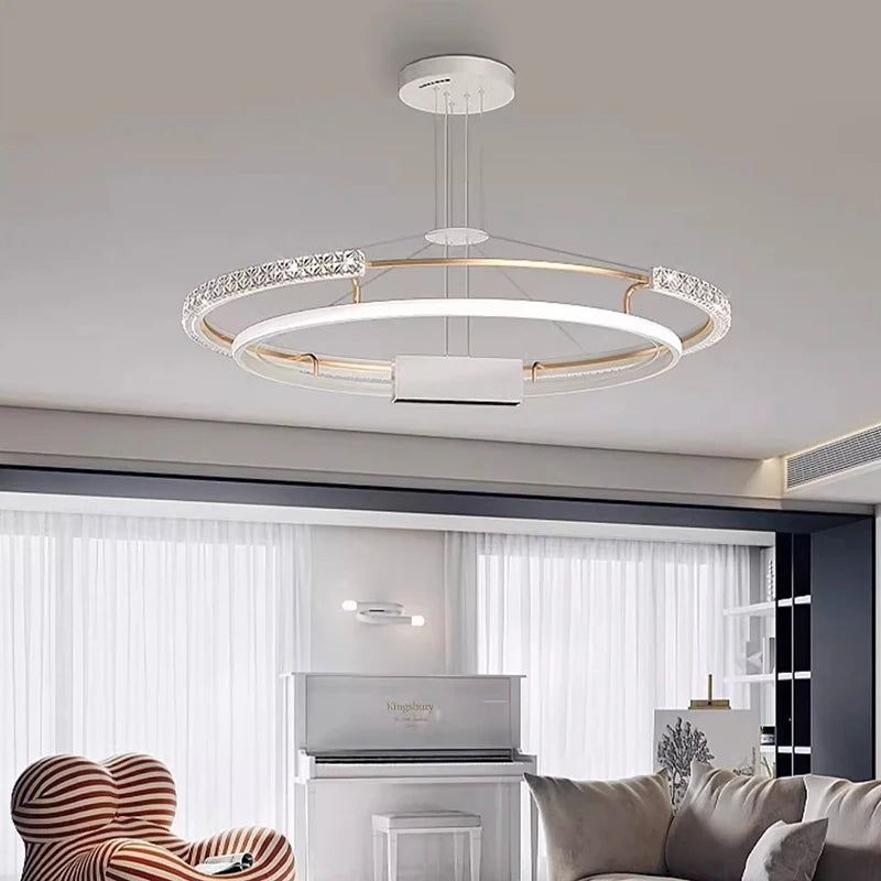 lustre moderne de luxe à led pour éclairage intérieur - vue 2 sur 11