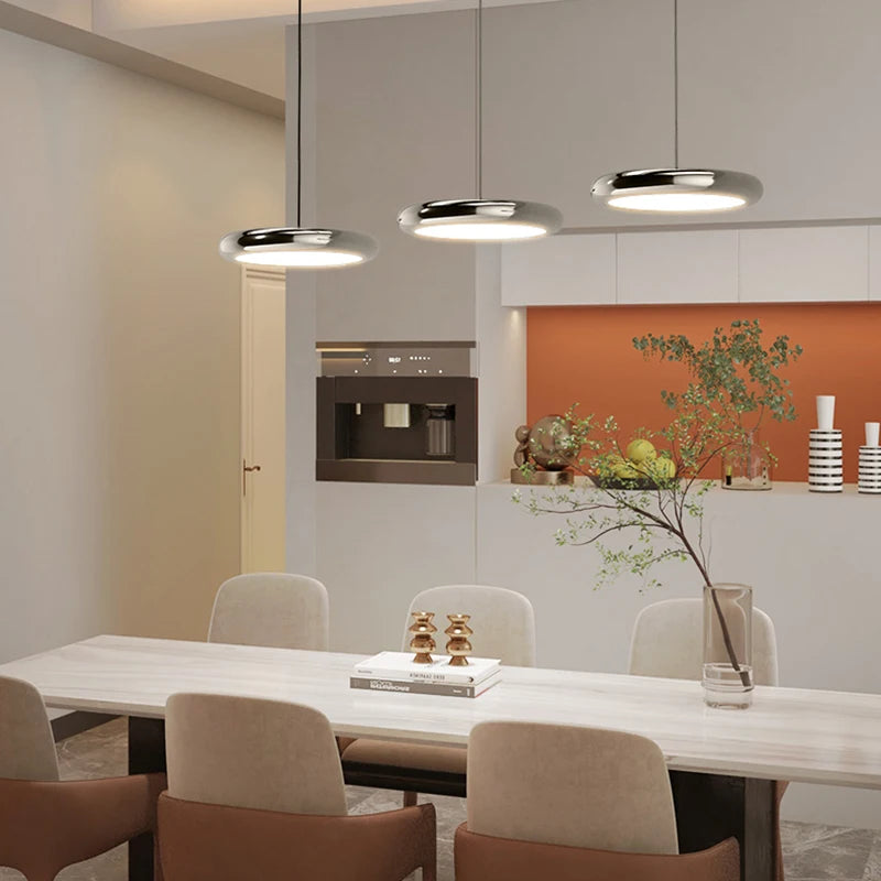 lampes de luxe suspendues avec télécommande pour restaurant