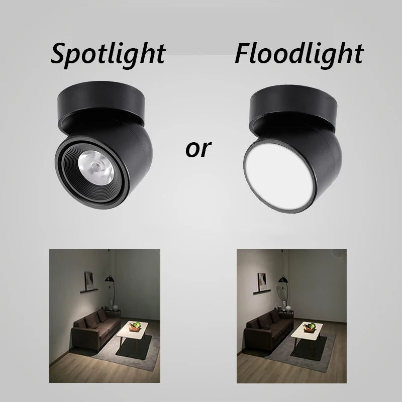 spot led brilm moderne intérieur aluminium downlight réglable 360°