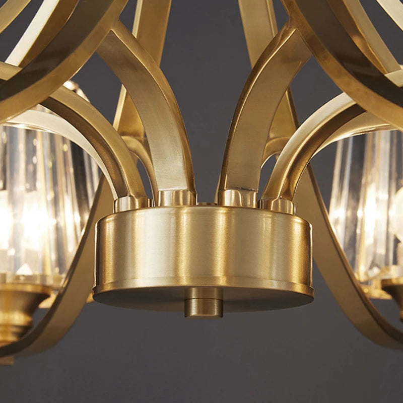 SANDYHA moderne cristal cuivre lustres nordique luxe Design intérieur décor à la maison lampe à LED pour salon salle à manger chambre