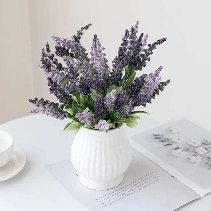 lavande artificielle pour décoration de table et mariage - vue 4 sur 9