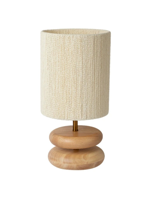 Solid Wood Design Creative Walnut Color Living Room, Study, Bedroom, Bedside, Japanese Style Atmosphere Decoration E27 Desk Lamp - vue 7 sur 10