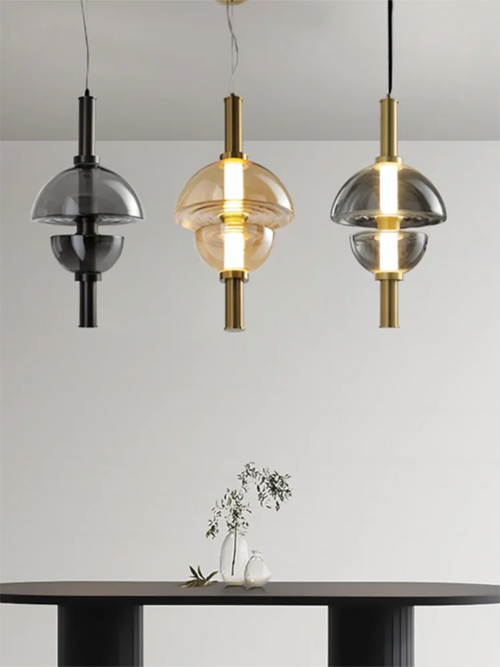 lustre en verre design nordique pour espace moderne - vue 2 sur 11