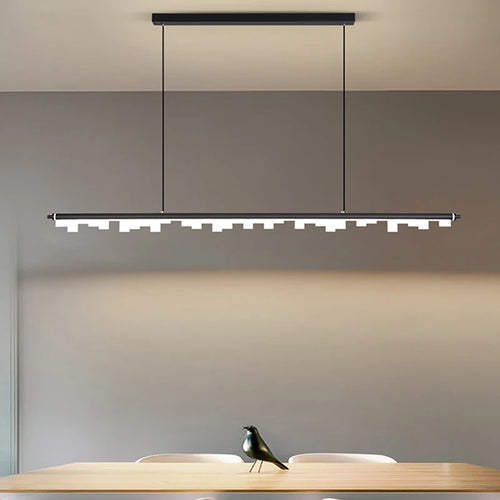 lustre minimaliste moderne en or noir pour décoration intérieure