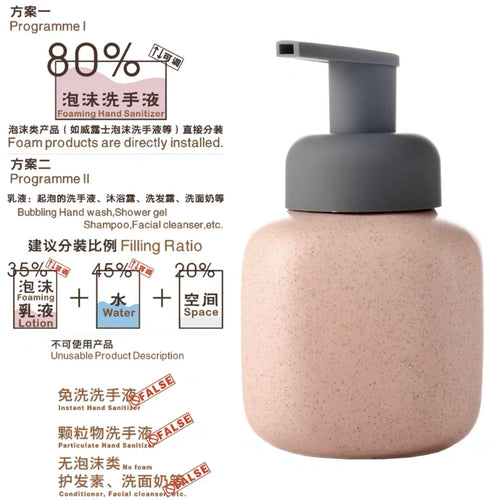 bouteille en céramique pour savon et gel douche portable - vue 12 sur 21