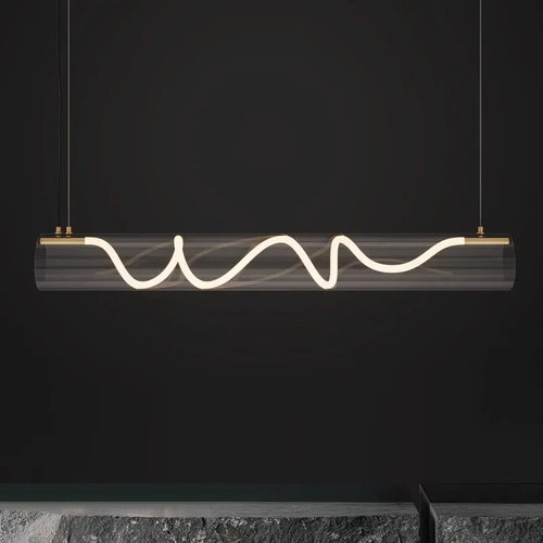 lustre design acrylique pour éclairage décoratif intérieur - vue 4 sur 7