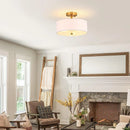 lustre de style américain simple en tissu circulaire