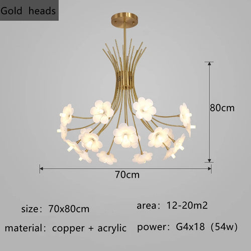 lustre moderne luxe en led pour éclairage intérieur - vue 13 sur 19