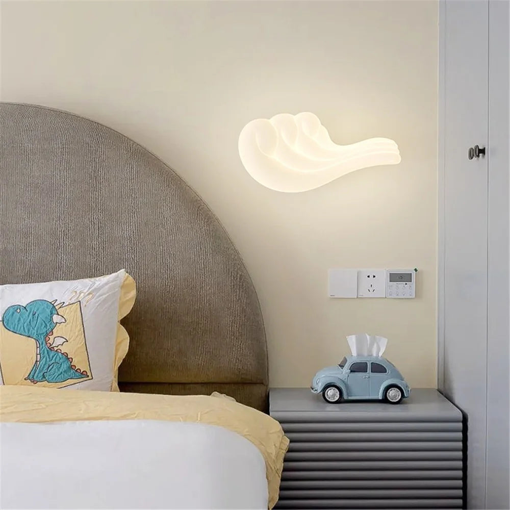 applique murale led baleine et voilier pour enfants avec couleurs changeantes - vue 5 sur 9