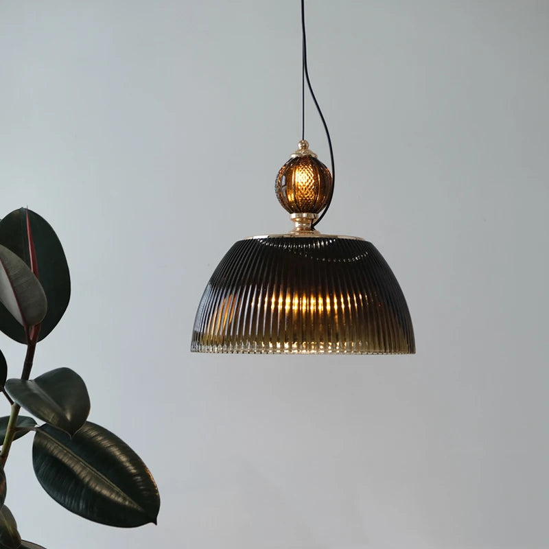suspension créative nordique en verre pour restaurant et chambre moderne