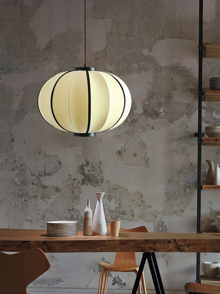 lustre moderne en tissu pour décoration intérieure et restaurant - vue 3 sur 8