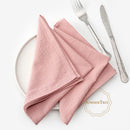 Serviette de table coton lavé style vintage rustique