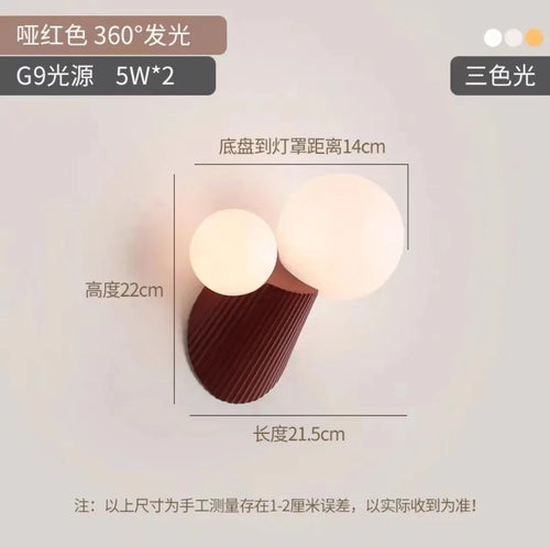applique murale led cactus en résine verre pour étude - vue 9 sur 11