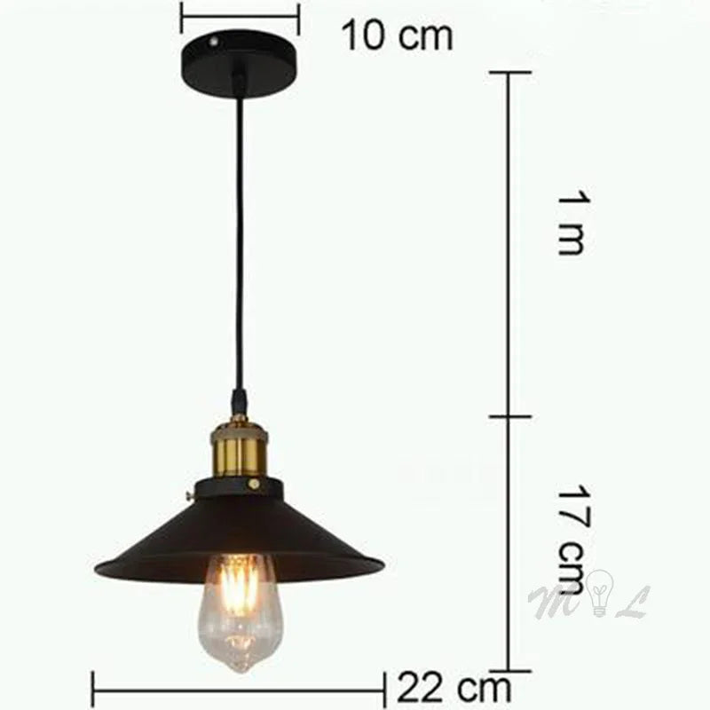 suspension moderne nordique style industriel pour décoration intérieure - vue 5 sur 13